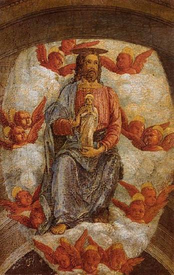 Andrea Mantegna Christ Welcoming the Virgin in Heaven Spain oil painting art